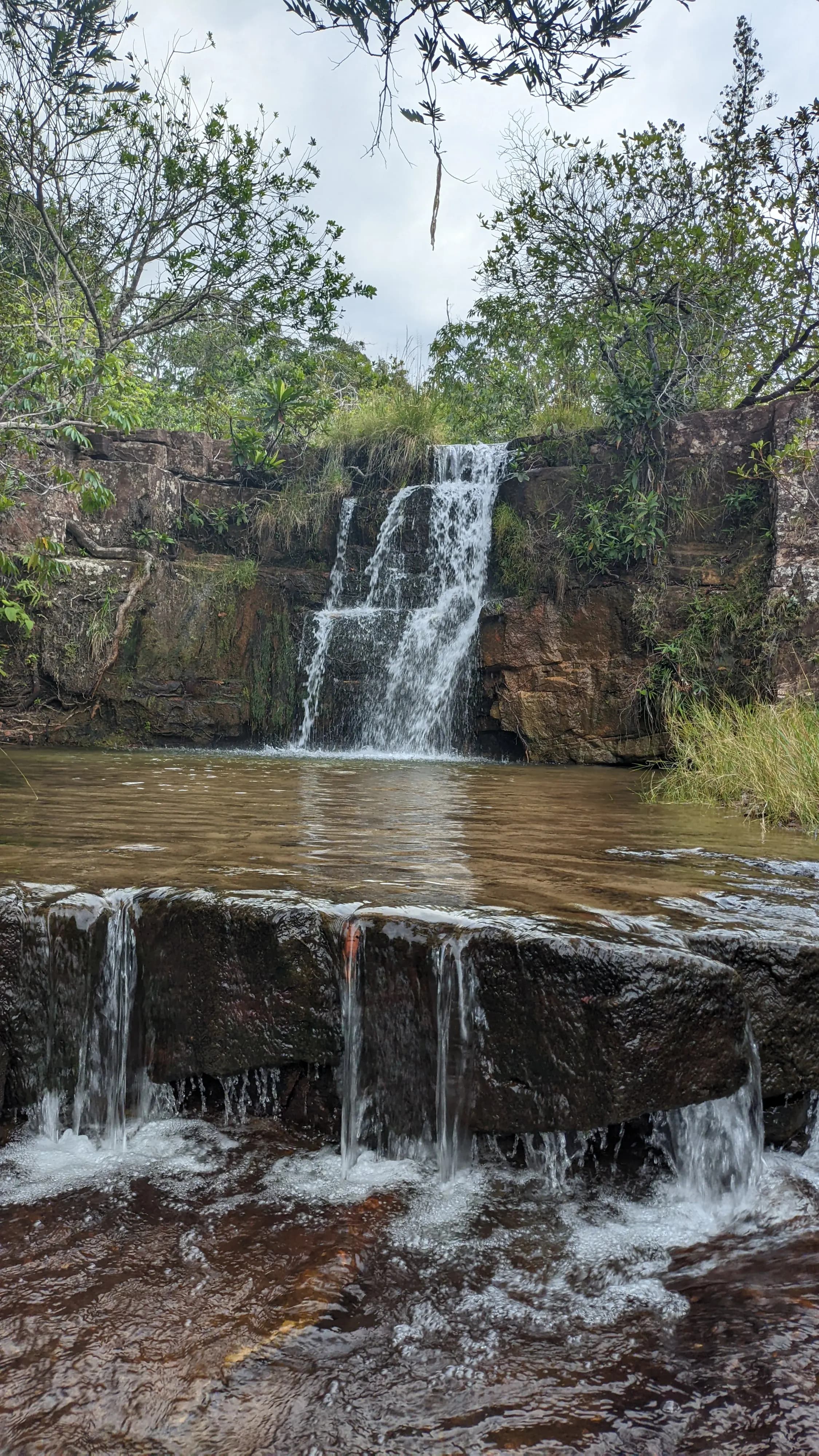 uma outra cachoeira, encontrada acima da agua limpa, no mesmo sitio