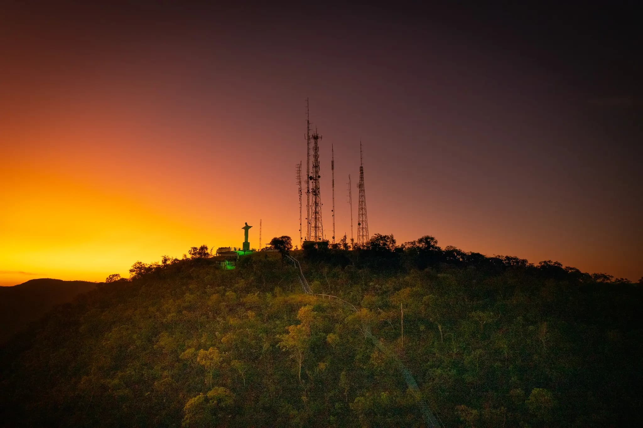 Vista panorâmica do Parque Estadual da Serra Azul